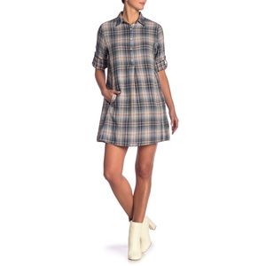 Max Studio plaid mini dress size M